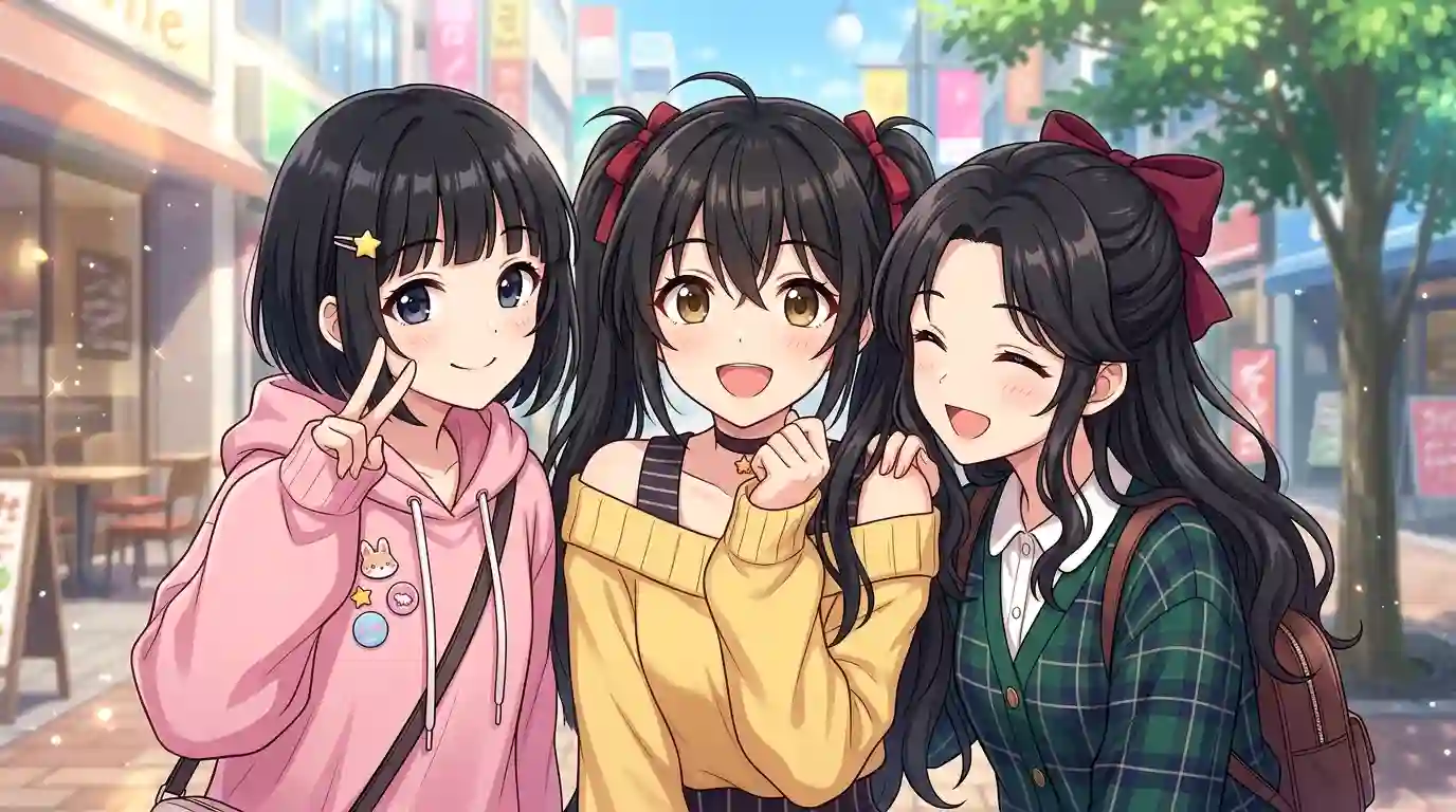 Cute-Anime-Girls-With-Black-Hair-2